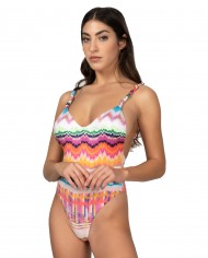 monokini mare da donna con fantasia silver lake | ME FUI