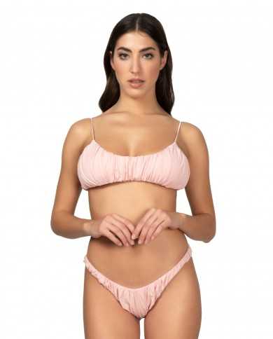 top e slip americano hollywood fisso rosa da donna| FK