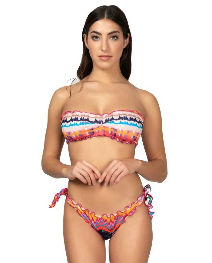 bikini e slip da donna con dettaglio frou frou e fantasia | ME FUI bikini e slip da donna con dettaglio frou frou e fantasia | ME FUI