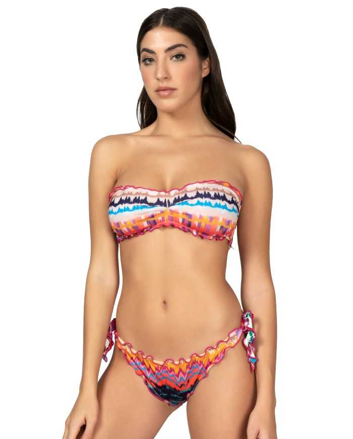 bikini e slip da donna con dettaglio frou frou e fantasia | ME FUI bikini e slip da donna con dettaglio frou frou e fantasia | ME FUI