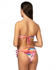 bikini e slip da donna con dettaglio frou frou e fantasia | ME FUI