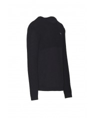 maglia blue black da uomo a due tessuti | AERONAUTICA MILITARE