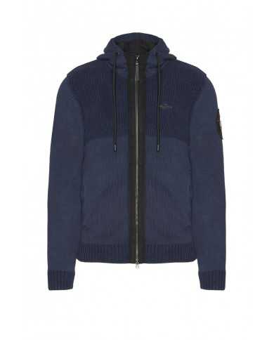 maglione blu navy da uomo con aquila ricamata | AERONAUTICA MILITARE