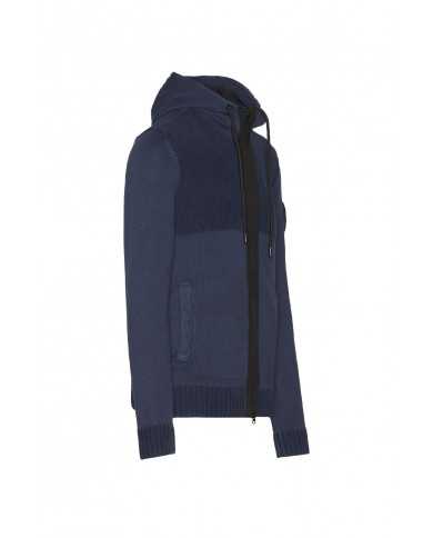 maglione blu navy da uomo con aquila ricamata | AERONAUTICA MILITARE