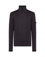maglia grigio piombo da uomo con inseri e fascetta | PEUTEREY maglia grigio piombo da uomo con inseri e fascetta | PEUTEREY
