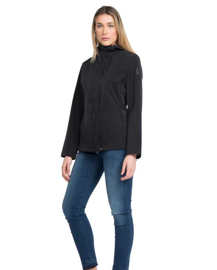 trench impermeabile black beauty da donna con collo alto | MUSEUM trench impermeabile black beauty da donna con collo alto | MUSEUM