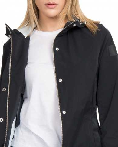 trench impermeabile black beauty da donna con collo alto | MUSEUM