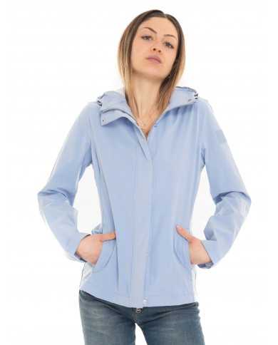 giacca con cappuccio impermeabile lavander lustre da donna | MUSEUM