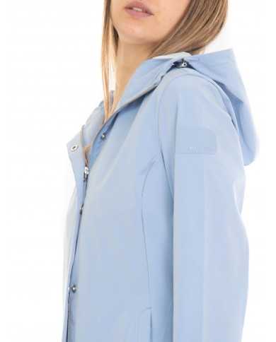 giacca con cappuccio impermeabile lavander lustre da donna | MUSEUM