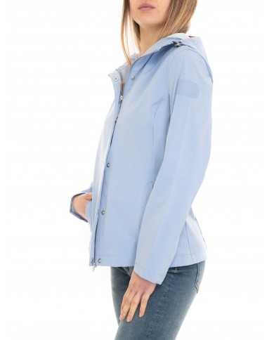 giacca con cappuccio impermeabile lavander lustre da donna | MUSEUM