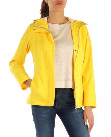 giacca con cappuccio impermeabile solar power da donna | MUSEUM