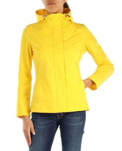 giacca con cappuccio impermeabile solar power da donna | MUSEUM