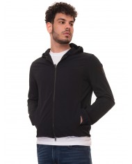 giubbino impermeabile black beauty da uomo con cappuccio | MUSEUM