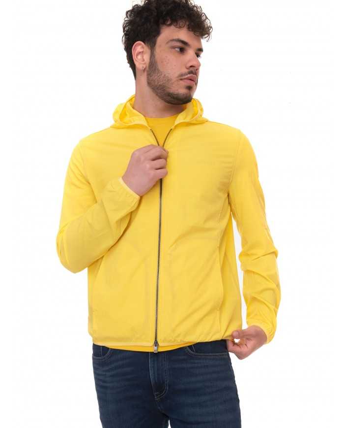 giubbino k-way vibrant yellow da uomo con patch gommata| MUSEUM giubbino k-way vibrant yellow da uomo con patch gommata| MUSEUM