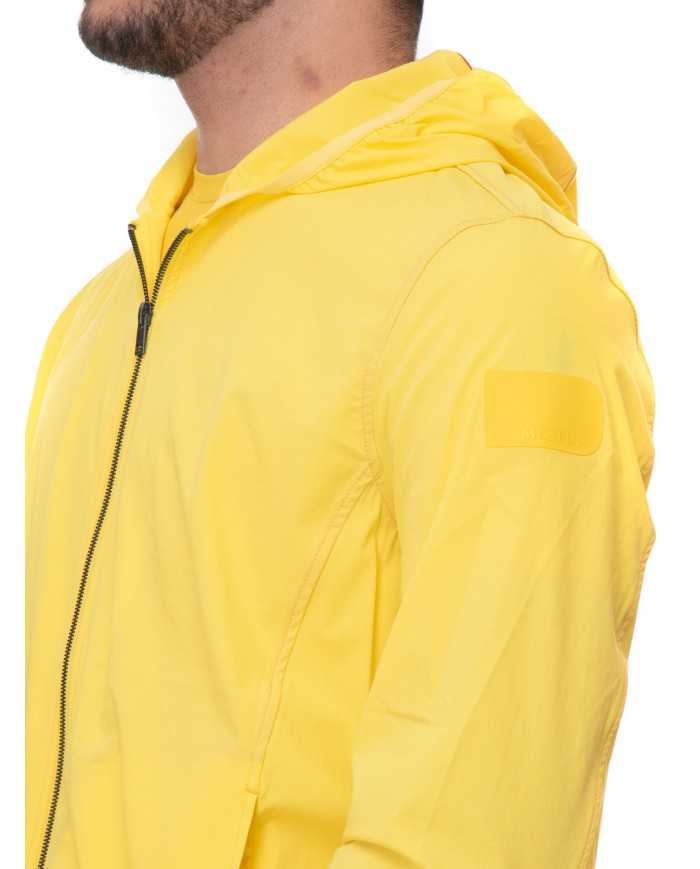 giubbino k-way vibrant yellow da uomo con patch gommata| MUSEUM