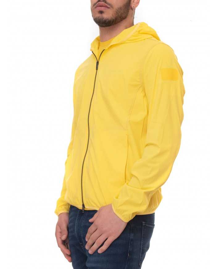 giubbino k-way vibrant yellow da uomo con patch gommata| MUSEUM
