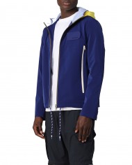 trench impermeabile beacon blue da uomo con patch gommata | MUSEUM