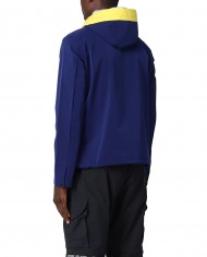 trench impermeabile beacon blue da uomo con patch gommata | MUSEUM