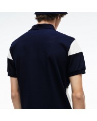 LACOSTE Polo Uomo PH4391 Cotone Pique Elastica Bianca Blu Kaki Nuov...