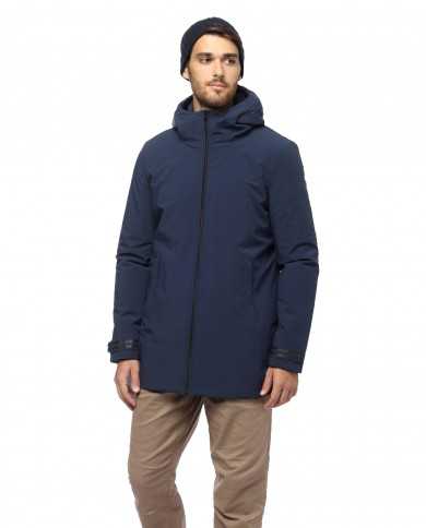 MUSEUM Giacca Uomo Russel 2022 con Cappuccio Impermeabile 037 DEEP ...