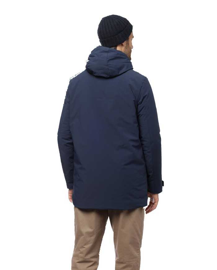 MUSEUM Giacca Uomo Russel 2022 con Cappuccio Impermeabile 037 DEEP ...