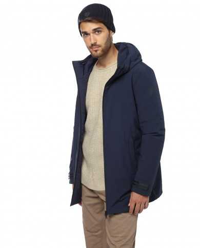 MUSEUM Giacca Uomo Russel 2022 con Cappuccio Impermeabile 037 DEEP ...