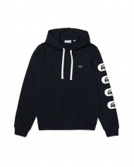 felpa blue navy da uomo con stampa logo all-over sul braccio | LACOSTE felpa blue navy da uomo con stampa logo all-over sul braccio | LACOSTE