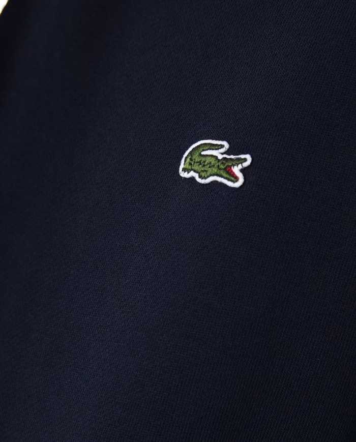 felpa blue navy da uomo con stampa logo all-over sul braccio | LACOSTE felpa blue navy da uomo con stampa logo all-over sul braccio | LACOSTE