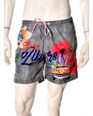 costume mare militare uomo con maxi stampa CUBA LIBRE | BOB costume mare militare uomo con maxi stampa CUBA LIBRE | BOB