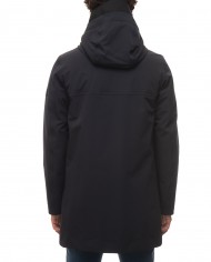 parka blu grafite da uomo con trattamento teflon TM ecolite | PEUTEREY parka blu grafite da uomo con trattamento teflon TM ecolite | PEUTEREY
