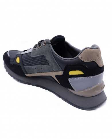 sneakers nere da uomo con inserti gialli e scritta logata | COLMAR