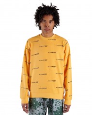 felpa arancio da uomo con motivo logato all-over | RICHMOND felpa arancio da uomo con motivo logato all-over | RICHMOND