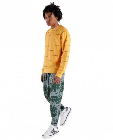 felpa arancio da uomo con motivo logato all-over | RICHMOND felpa arancio da uomo con motivo logato all-over | RICHMOND