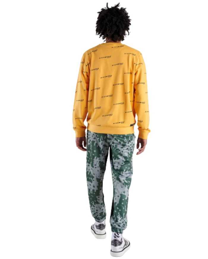 felpa arancio da uomo con motivo logato all-over | RICHMOND felpa arancio da uomo con motivo logato all-over | RICHMOND