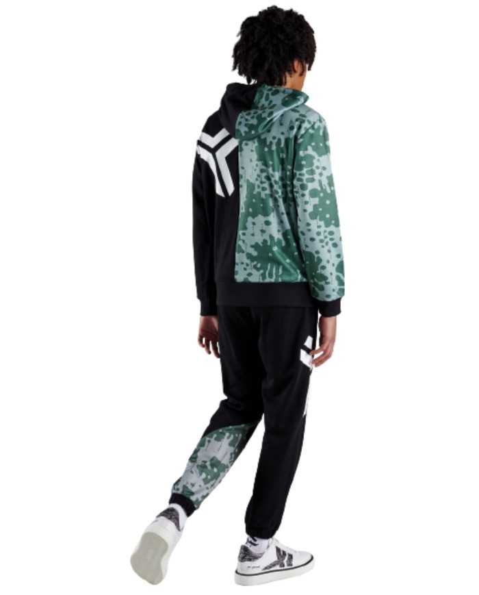 felpa bicolor nero/camouflage da uomo con loghi | RICHMOND felpa bicolor nero/camouflage da uomo con loghi | RICHMOND