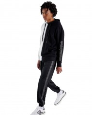 felpa bicolore nero/bianco con scritte stile gotico | RICHMOND