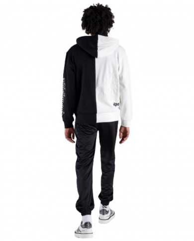 felpa bicolore nero/bianco con scritte stile gotico | RICHMOND