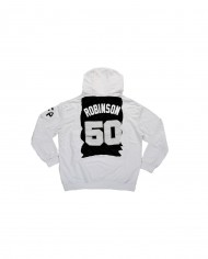 felpa bianca da uomo con inserti centrali maglia NBA JUST FOR POOR