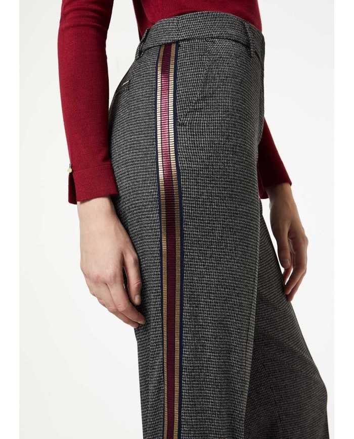 LIU JO Pantaloni Donna A-TI cropped Vita Alta Perline Elastici Grig... LIU JO Pantaloni Donna A-TI cropped Vita Alta Perline Elastici Grig...