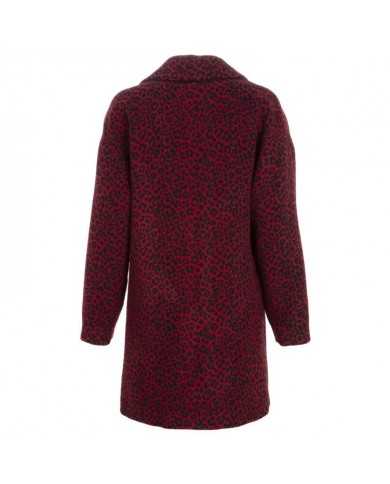 LIU JO Cappotto Donna A-TI Foderato Giacca Leopardata Maculata Ross... LIU JO Cappotto Donna A-TI Foderato Giacca Leopardata Maculata Ross...