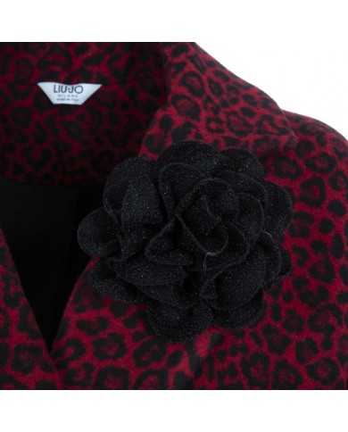 LIU JO Cappotto Donna A-TI Foderato Giacca Leopardata Maculata Ross... LIU JO Cappotto Donna A-TI Foderato Giacca Leopardata Maculata Ross...