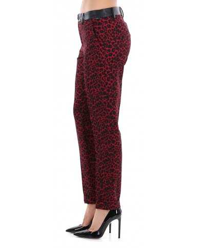 LIU JO Pantaloni Donna A-TI Gamba Slim Cinta Eco Pelle Leopardati R... LIU JO Pantaloni Donna A-TI Gamba Slim Cinta Eco Pelle Leopardati R...