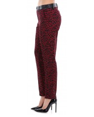 LIU JO Pantaloni Donna A-TI Gamba Slim Cinta Eco Pelle Leopardati R... LIU JO Pantaloni Donna A-TI Gamba Slim Cinta Eco Pelle Leopardati R...