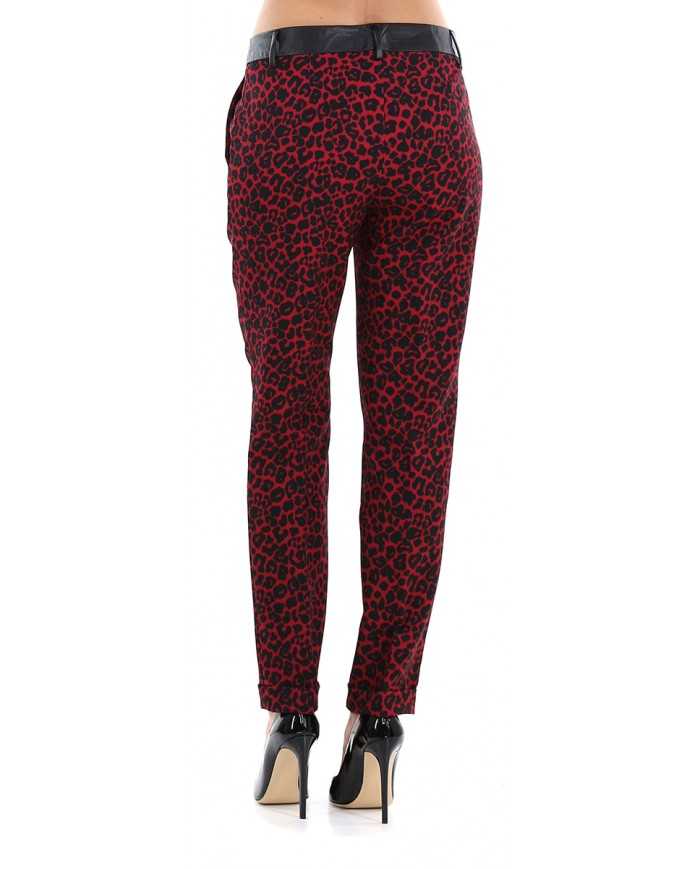 LIU JO Pantaloni Donna A-TI Gamba Slim Cinta Eco Pelle Leopardati R... LIU JO Pantaloni Donna A-TI Gamba Slim Cinta Eco Pelle Leopardati R...