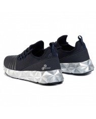 Sneakers navy/silver uomo con suola poligonale | EA7