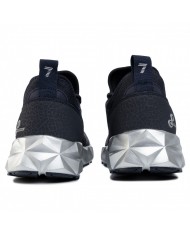 Sneakers navy/silver uomo con suola poligonale | EA7