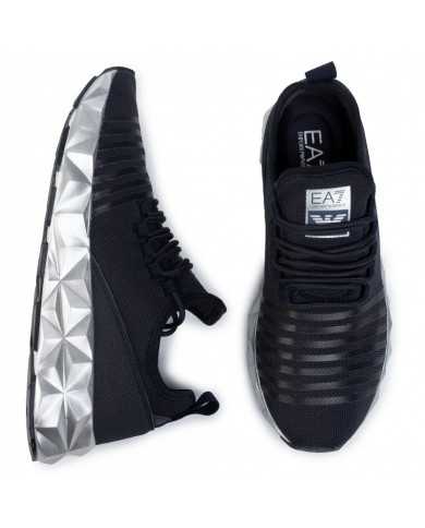 Sneakers navy/silver uomo con suola poligonale | EA7 Sneakers navy/silver uomo con suola poligonale | EA7