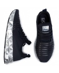 Sneakers navy/silver uomo con suola poligonale | EA7