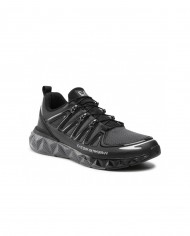 EA7 Armani Sneakers Uomo X8X055 XK224 A-ET Scarpe Eco Pelle Nere Q2...