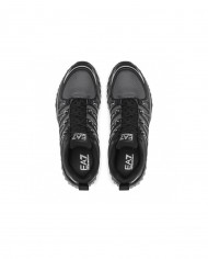 EA7 Armani Sneakers Uomo X8X055 XK224 A-ET Scarpe Eco Pelle Nere Q2...